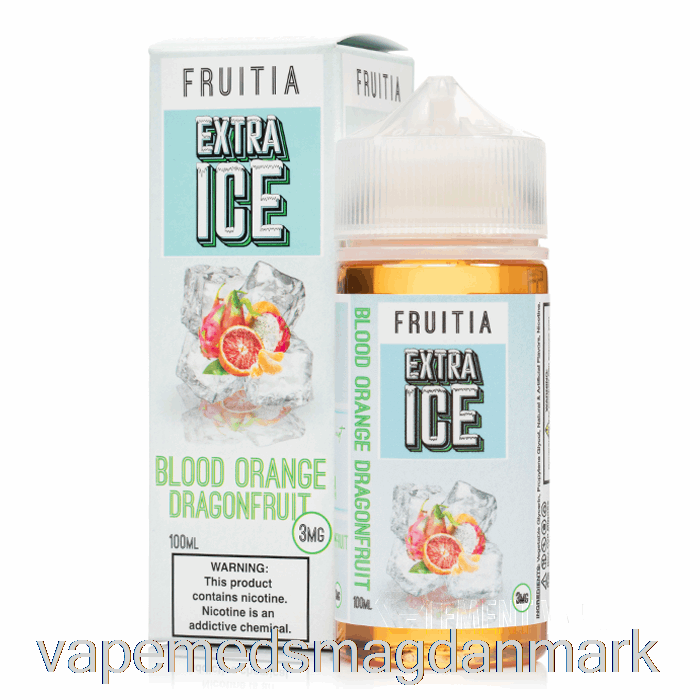 Engangs Vape Danmark Blodappelsin Dragonfruit - Ekstra Is - Fruitia - 100ml 0mg